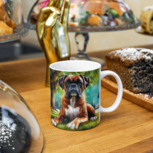 Boxer Dog🐾Wiggle Butts & Tail Wags Koffiemok