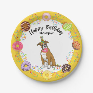 Boxer Donuts Birthday Party Paper Bord