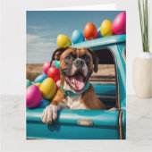 Boxer Easter Eggs Kaart (Voorkant)