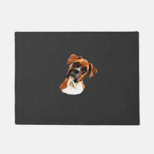 Boxer Een Mooie Boxer Kop Kantelen Klassiek T-Shir Deurmat