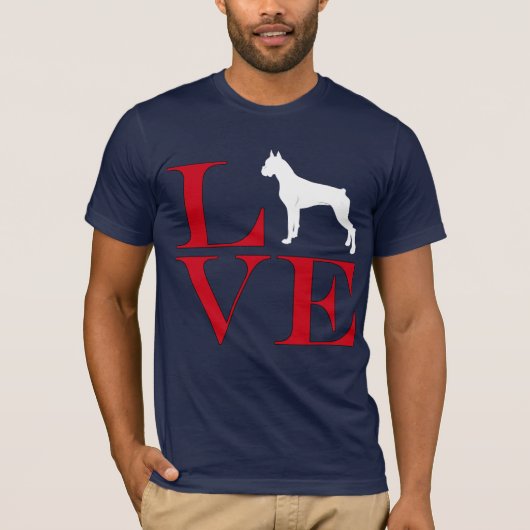 Boxer Eigenaar - Donkerkleurig T-shirt (Voorkant)