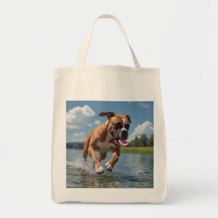 Boxer Elegant Grocery Canvas tas