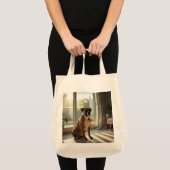 Boxer Elegant Grocery Tote Bag (Devant (produit))