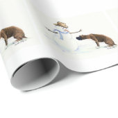 Boxer- en Snowman Dog-wrapppapier Cadeaupapier (Rol Hoek)
