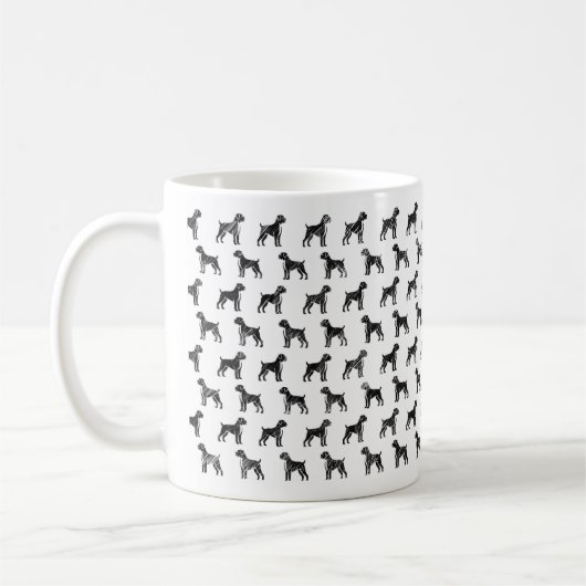Boxer Esquisse Conception Mug (Gauche)