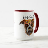 Boxer face moche tasse (Devant droit)