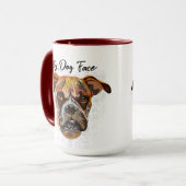 Boxer face moche tasse (Devant gauche)