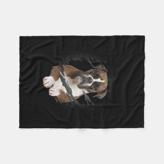 Boxer Fleece Deken (Voorkant (Horizontaal))