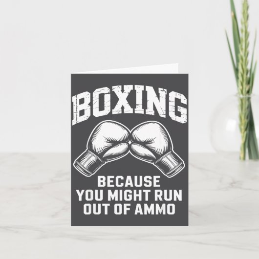 Boxer Funny Quote  Kaart (Voorkant)