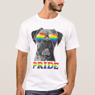 Boxer Gay Pride LGBT Rainbow Flag Sunbribril LGBTQ T-shirt