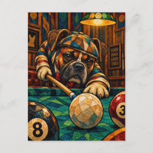 Boxer, Geometrische Mozaïek Briefkaart