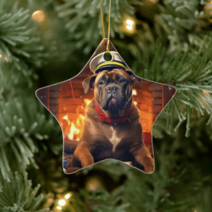 Boxer Gift, Huisdier Gift, Hond Politie, Kerstmis  Keramisch Ornament