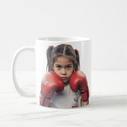 boxer girl mug koffiemok (Links)
