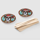 Boxer Glas in lood Kerst Handwaaier (Niet-gemonteerd)