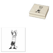 Boxer grote rubberen stempel geen handvat (Gestempeld)