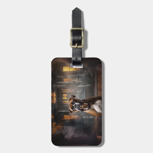 Boxer Halloween eng Bagagelabel (Voorkant verticaal)