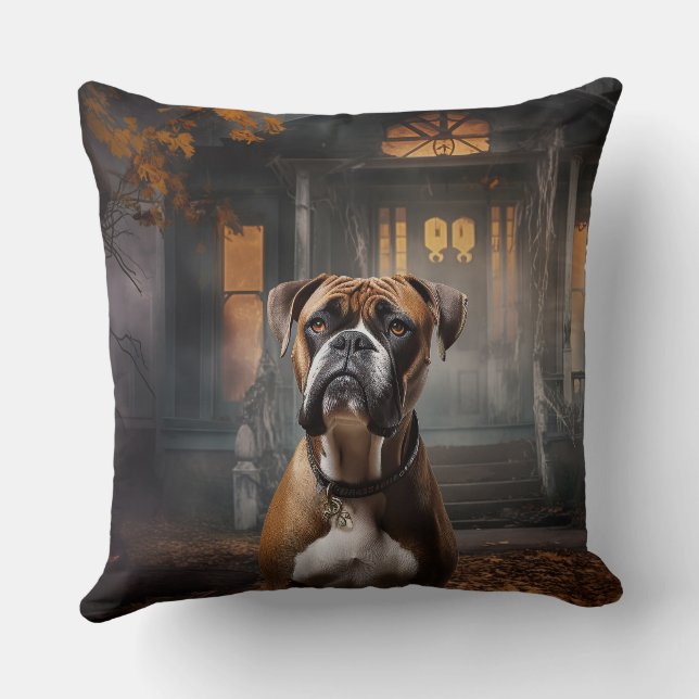 Boxer Halloween eng Kussen (Achterkant)