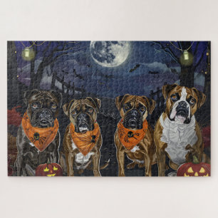 Boxer Halloween Griezelig Legpuzzel