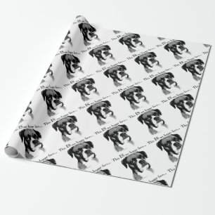 Boxer Happy Face Cadeaupapier