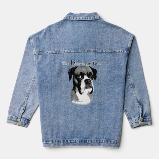 Boxer Happy Face Denim Jacket (Achterkant)