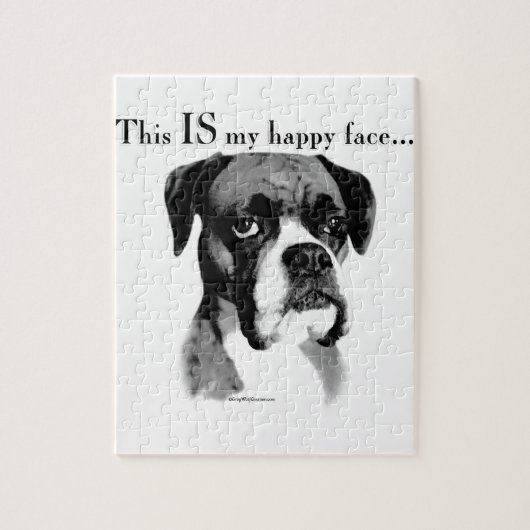 Boxer Happy Face Legpuzzel (Verticaal)