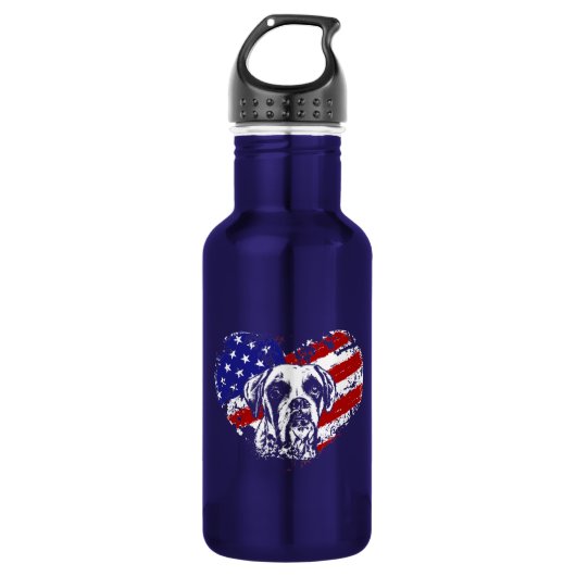 Boxer hart waterfles (Voorkant)