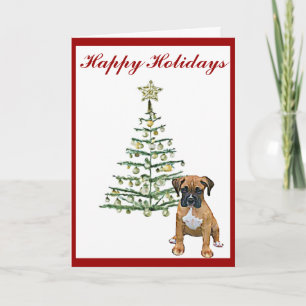 Boxer Holiday Card Feestdagen Kaart