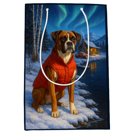 Boxer Holiday  Medium Cadeauzakje (Voorkant)