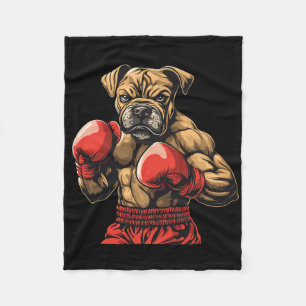 Boxer Hond Bokshandschoenen Grafisch Voor Mannen V Fleece Deken