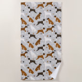 Boxer Hond Botten en Poten Strandlaken (Voorkant)