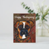 Boxer Hond Briefkaart (Staand voorkant)