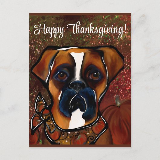 Boxer Hond Briefkaart (Voorkant)