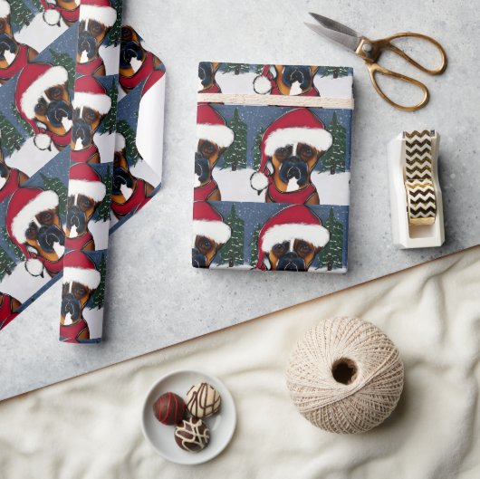 Boxer Hond Cadeaupapier (Crafts)