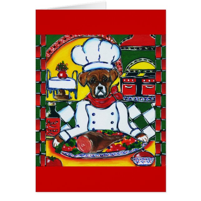 Boxer Hond Chef (Voorkant)