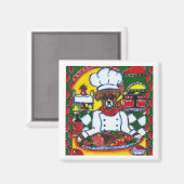 Boxer Hond Chef Magneet (Voorkant / Achterkant)