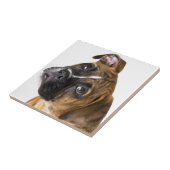 Boxer hond decoratieve tegel tegeltje (Zijkant)