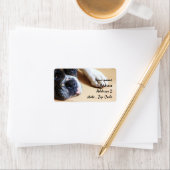 Boxer-hond Etiket (Insitu)