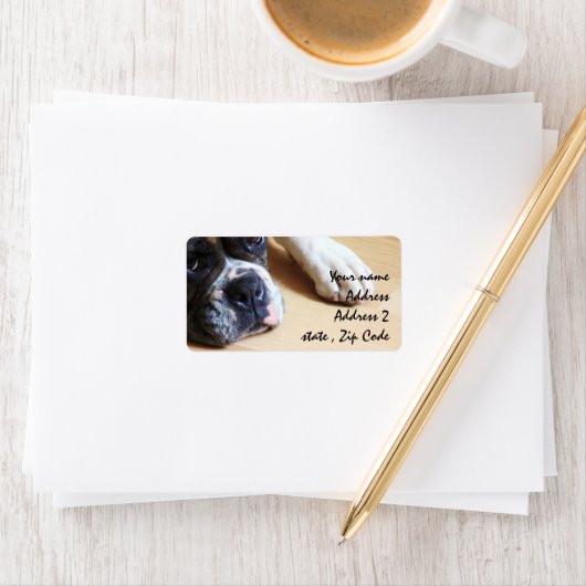 Boxer-hond Etiket (Insitu)