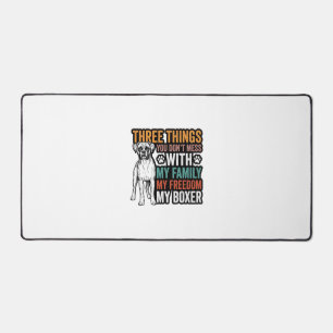 Boxer Hond Familie Vrijheid Vintage T-shirt Ontwer Bureaumat