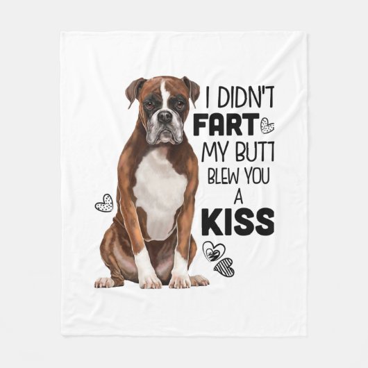 Boxer Hond geschenken Fleece Deken (Voorkant)