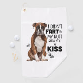 Boxer Hond geschenken Golfhanddoek (Insitu)