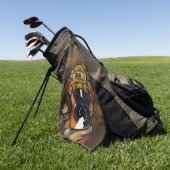Boxer Hond Golfhanddoek (Groen)