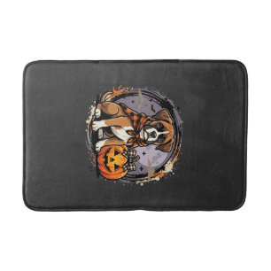 Boxer Hond Halloween Pompoen Sublimatie Badmat