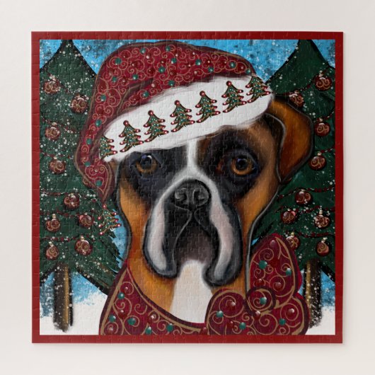 Boxer Hond Legpuzzel (Verticaal)