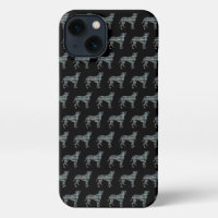 Boxer hond Leuk Silhouet Raster Zwart