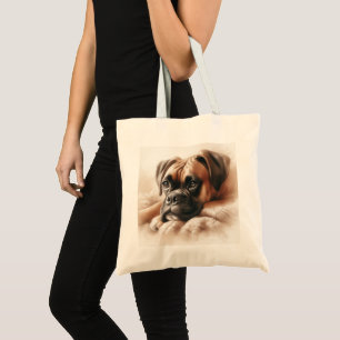 Boxer Hond: Meester van Chillen & Expert Knuffelaa Tote Bag