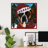 Boxer Hond Poster (Thuiskantoor)