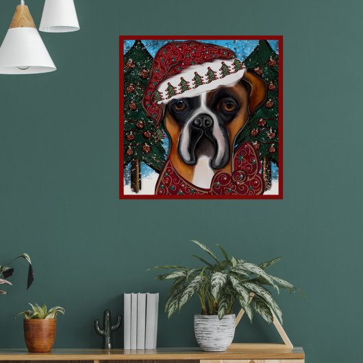 Boxer Hond Poster (Woonkamer 1)