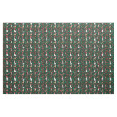 Boxer-hond schattige kerst donkergroen stof (Yard (91,4 cm))