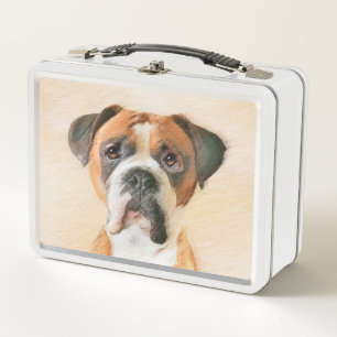 Boxer Hond Schilderen Onbijgesneden Originele Dier